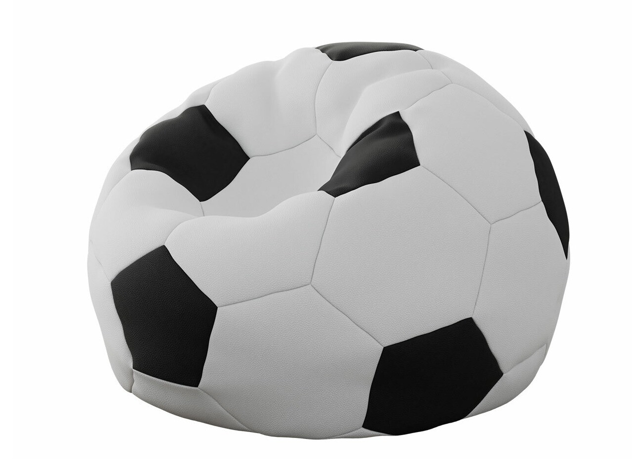Πουφ Comfivo Pectus (Άσπρο + Μαύρο)
