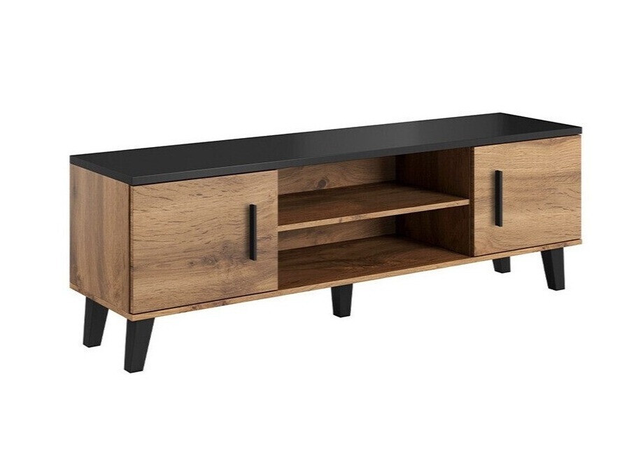 TV stand Larfloi 108 (Wotan Oak + Black)