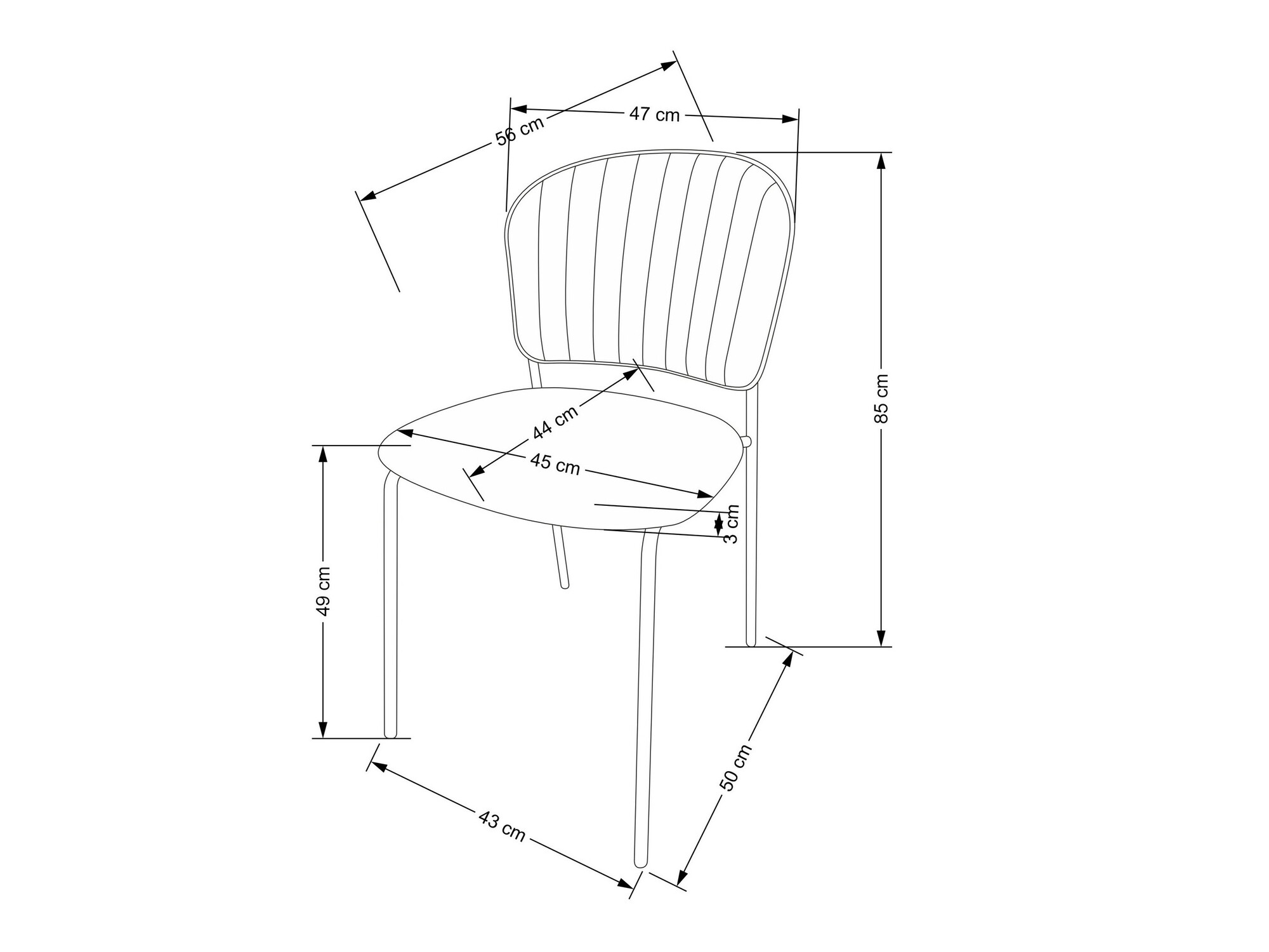 Καρέκλα Houston 1640 (Μπεζ)