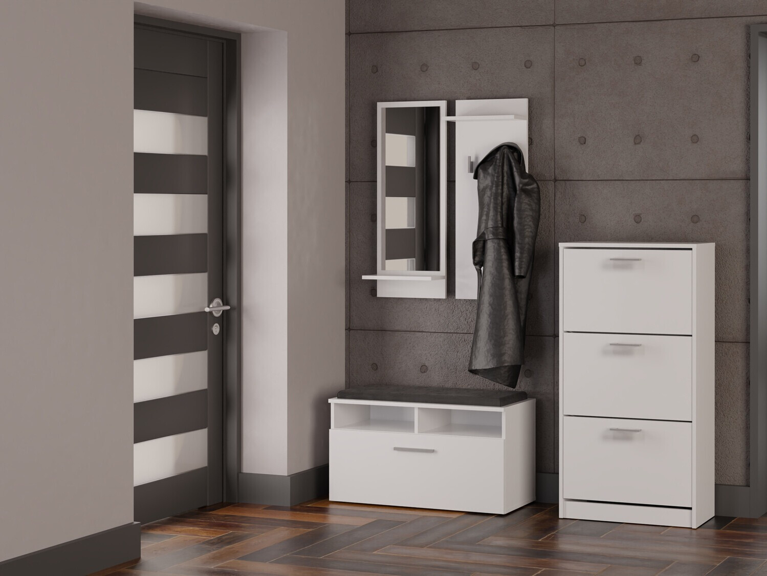 Παπουτσοθήκη Mandeville 224 (Άσπρο)