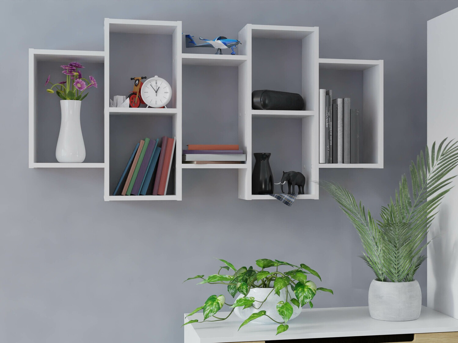 Ράφι τοίχου Mandeville 226 (Άσπρο)