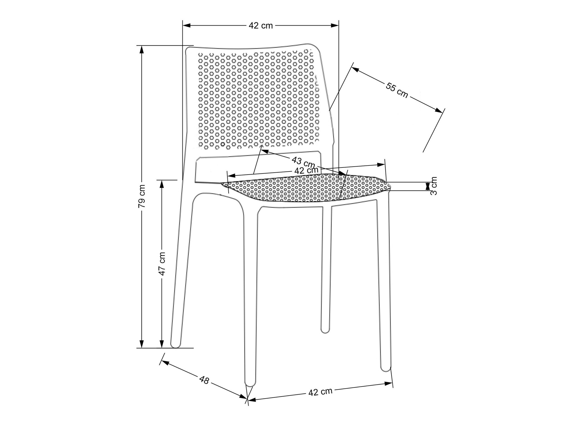 Chair Houston 1648 (Orange)