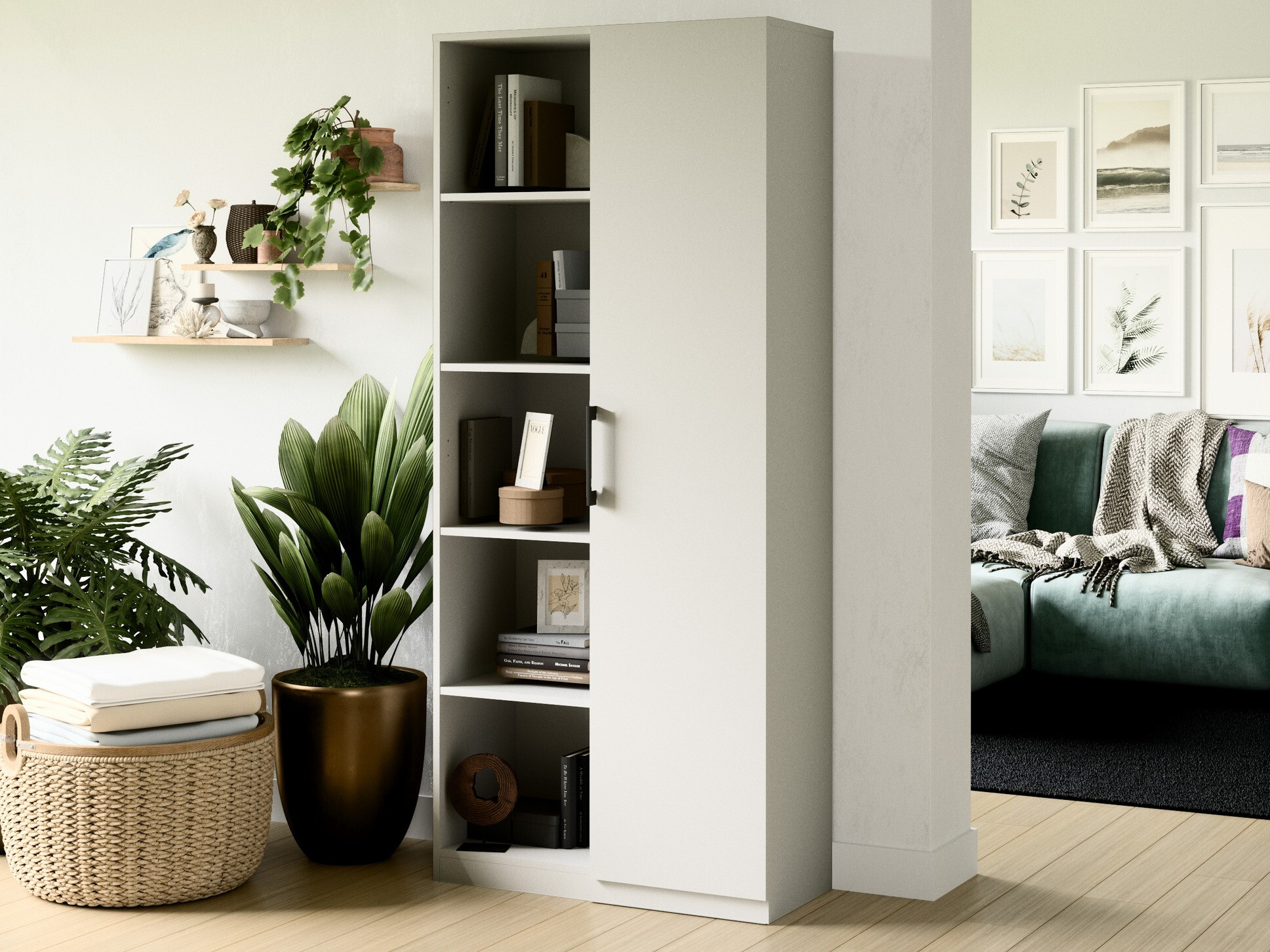 Βιβλιοθήκη Elbvelu 122 (Άσπρο)