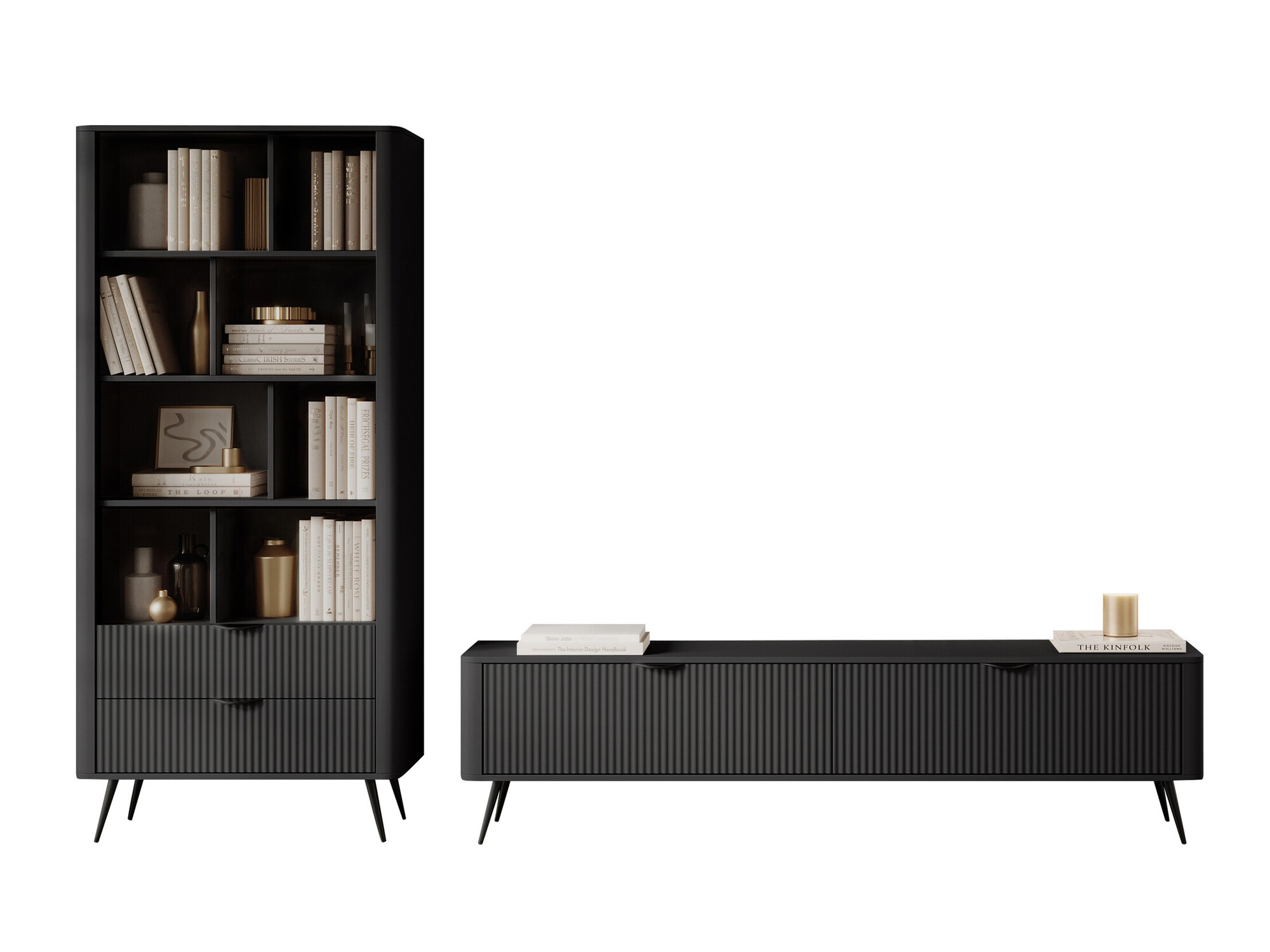 Σετ επίπλων σαλονιού Lectum (Γραφίτης)