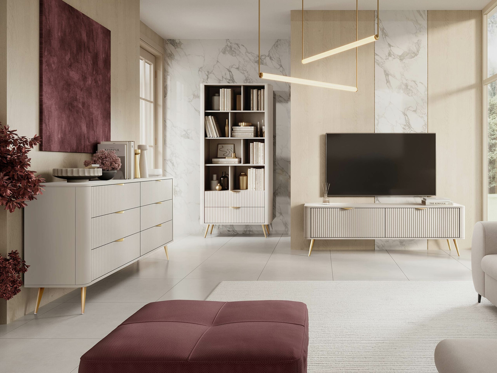 Συρταριέρα Ioca II (Μπεζ)