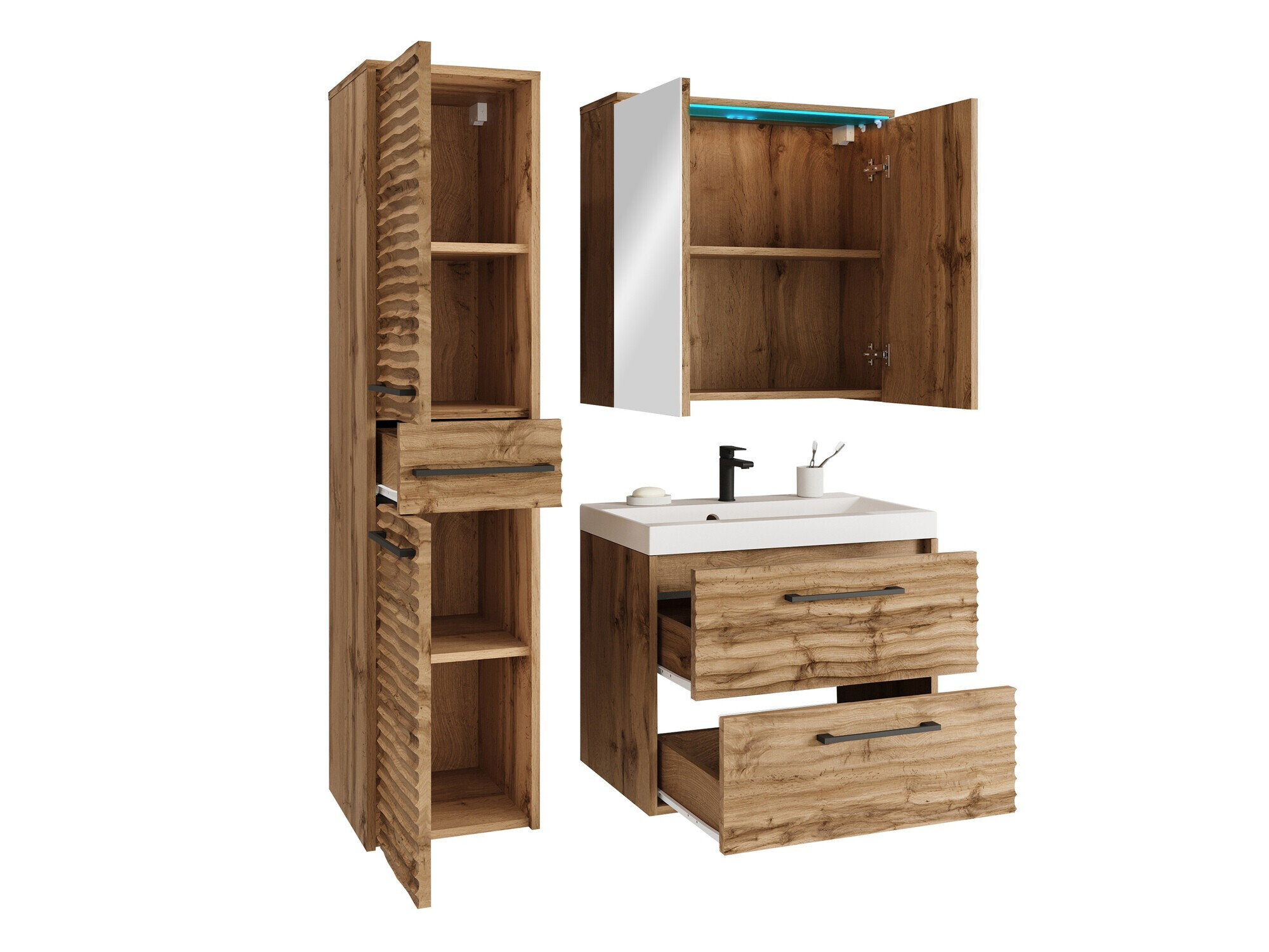 Bathroom set Sarasota 173 (Wotan Oak)