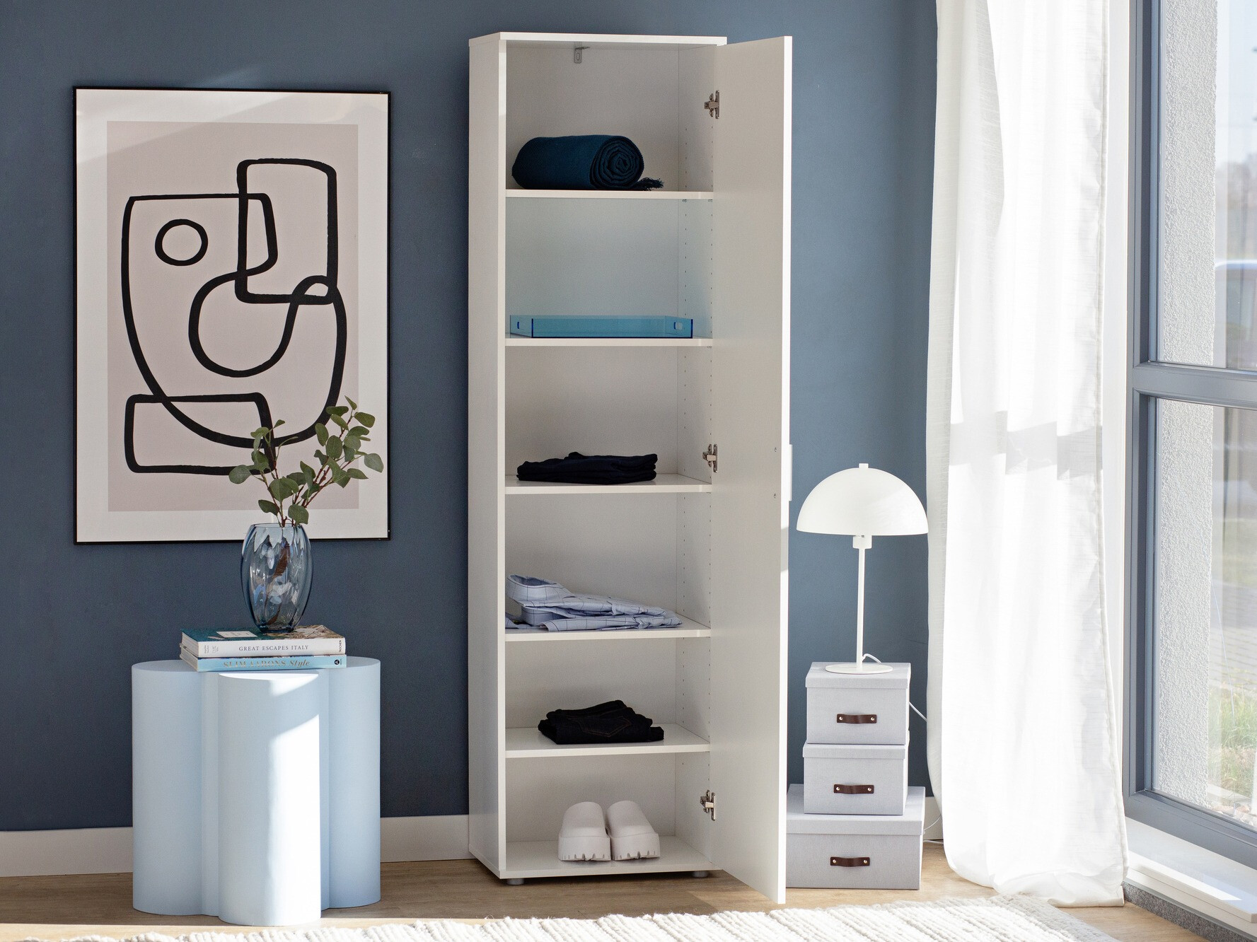 Βιβλιοθήκη Bristol 200 (Άσπρο)