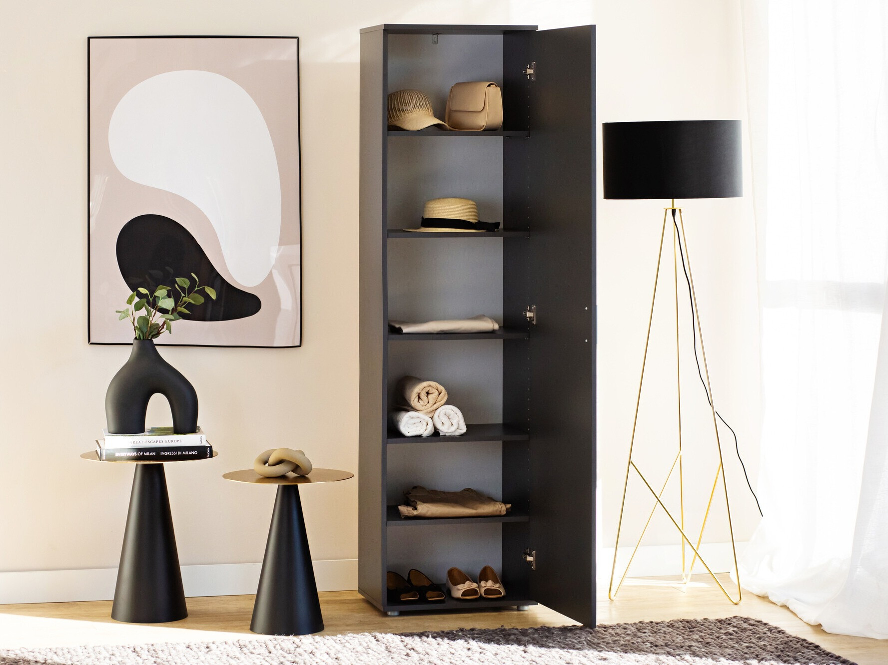 Bookcase Bristol 200 (Anthracite)