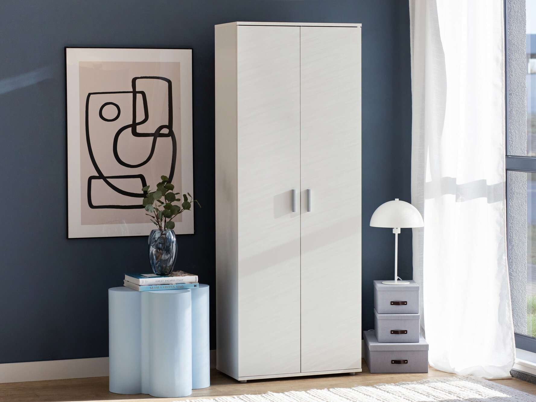 Βιβλιοθήκη Bristol 201 (Άσπρο)