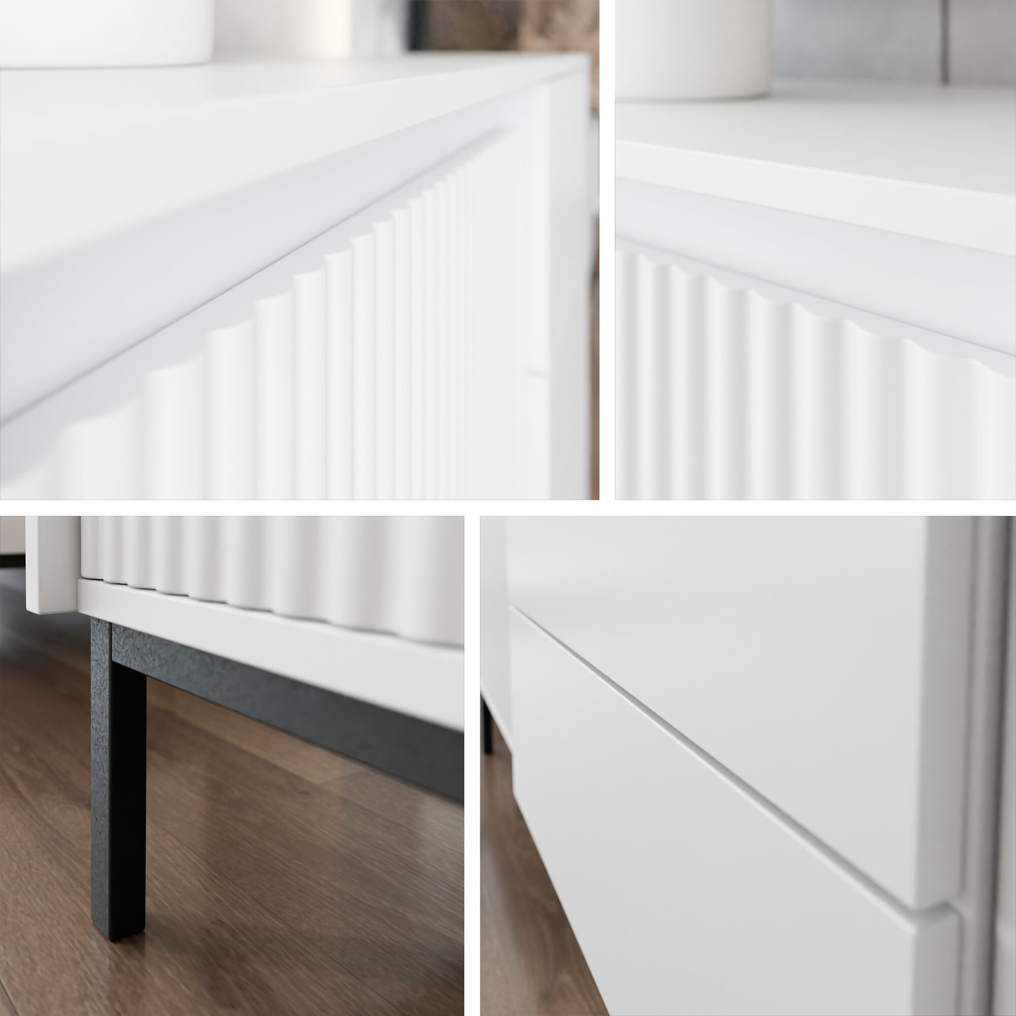 Συρταριέρα Comfivo Delruva (Άσπρο)