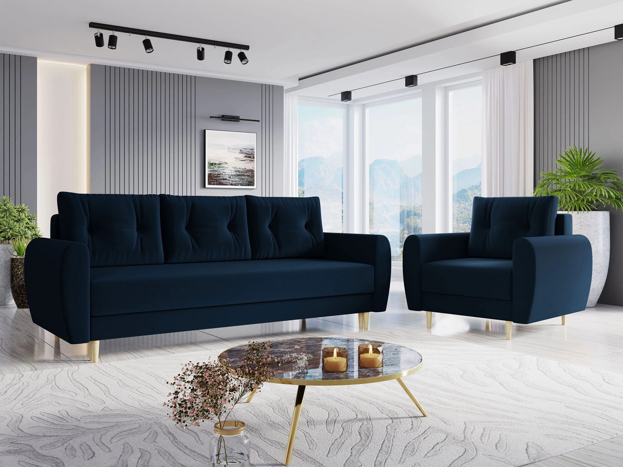 Upholstered furniture set Memphis 145 (Itaka 11)