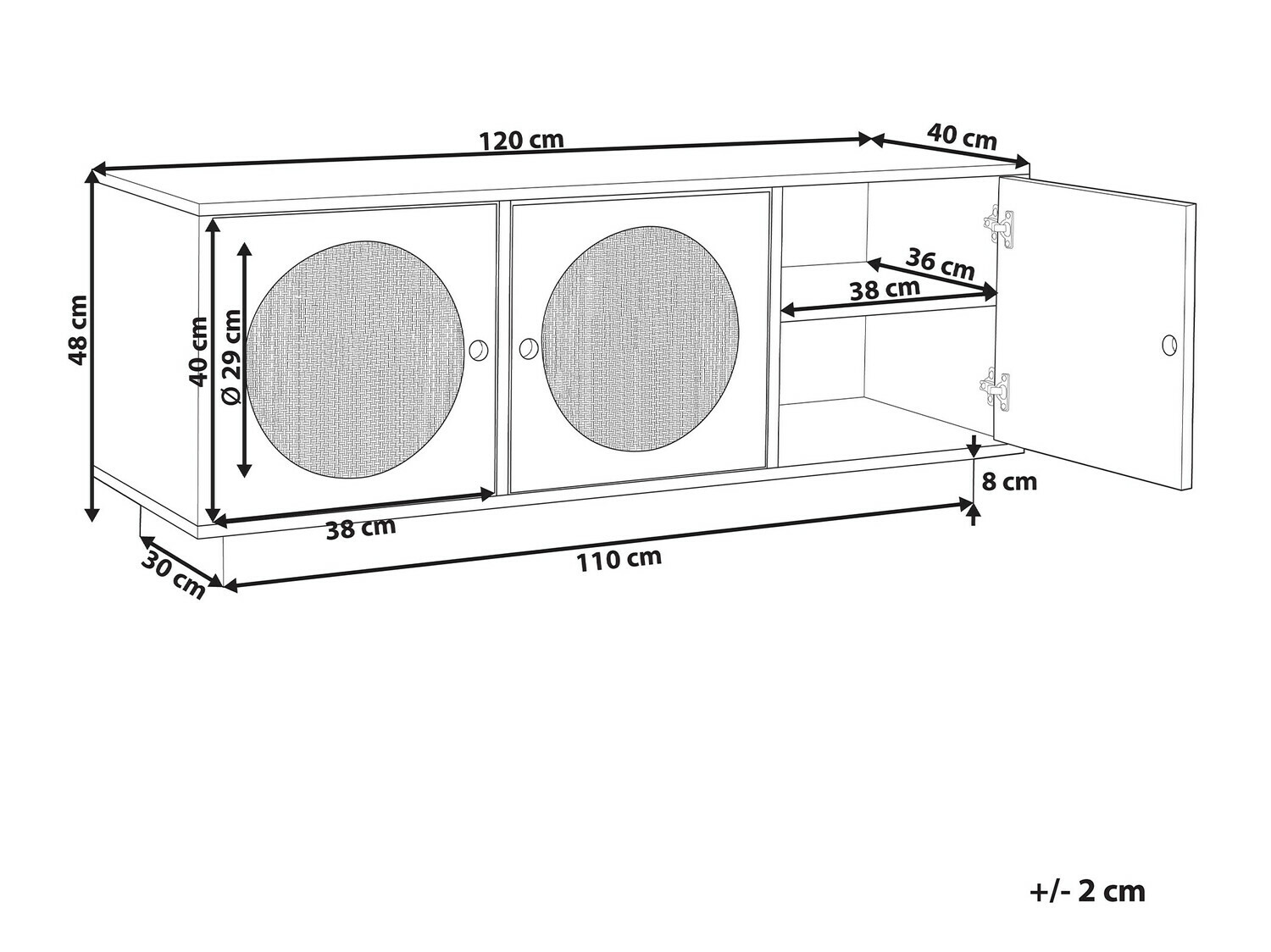 TV stand Berwyn 562