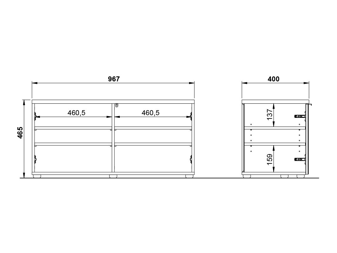 Παπουτσοθήκη Fivsori 106 (Γυαλιστερό γκρι + Γραφίτης)