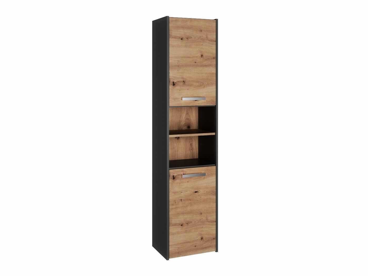 Standing bathroom cabinet Mandeville 250 (Anthracite + Artisan oak)