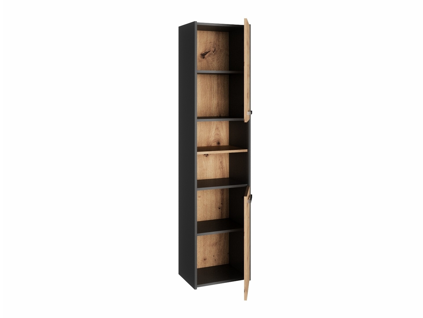 Standing bathroom cabinet Mandeville 250 (Anthracite + Artisan oak)