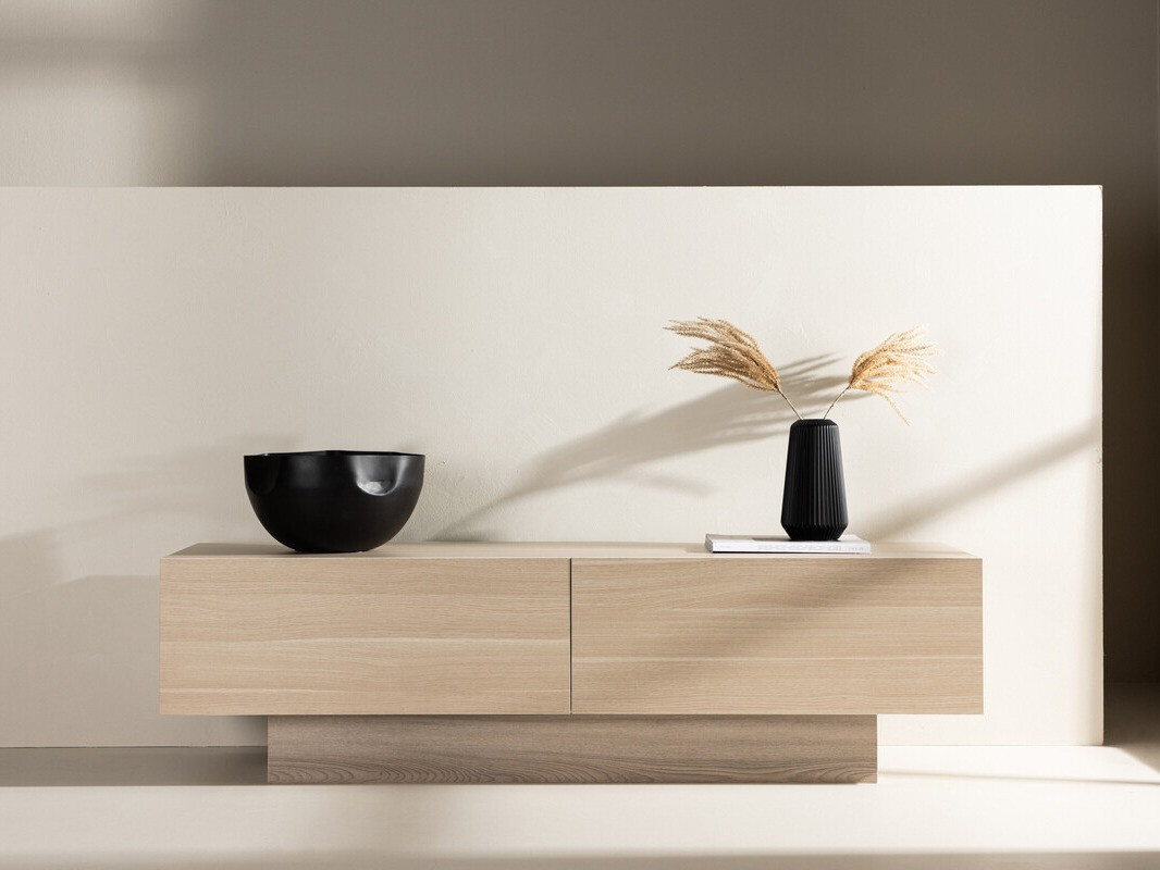 Έπιπλο τηλεόρασης Dallas 4416 (Ανοιχτό χρώμα ξύλου)