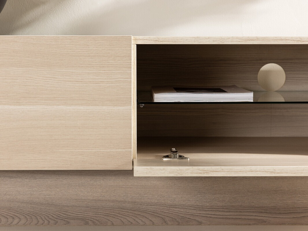 Έπιπλο τηλεόρασης Dallas 4416 (Ανοιχτό χρώμα ξύλου)