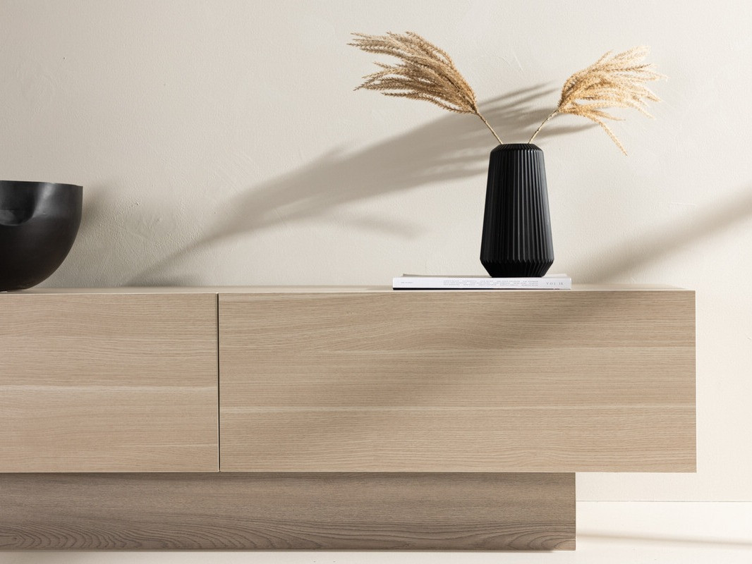 Έπιπλο τηλεόρασης Dallas 4416 (Ανοιχτό χρώμα ξύλου)