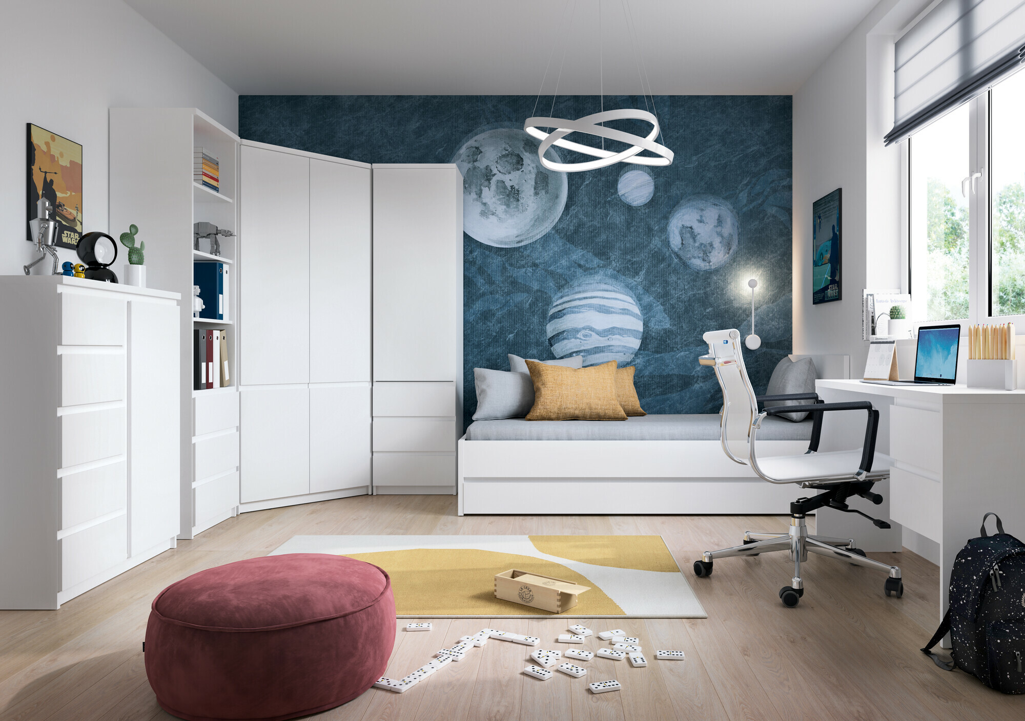 Συρταριέρα Merfere 110 (Άσπρο)