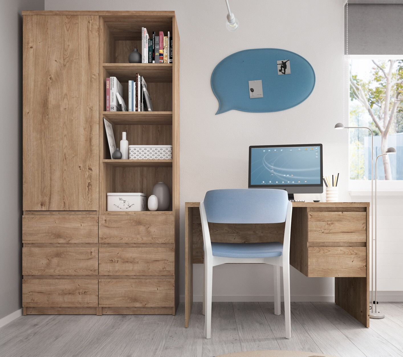 Γραφείο Merfere 100 (Δρυς)