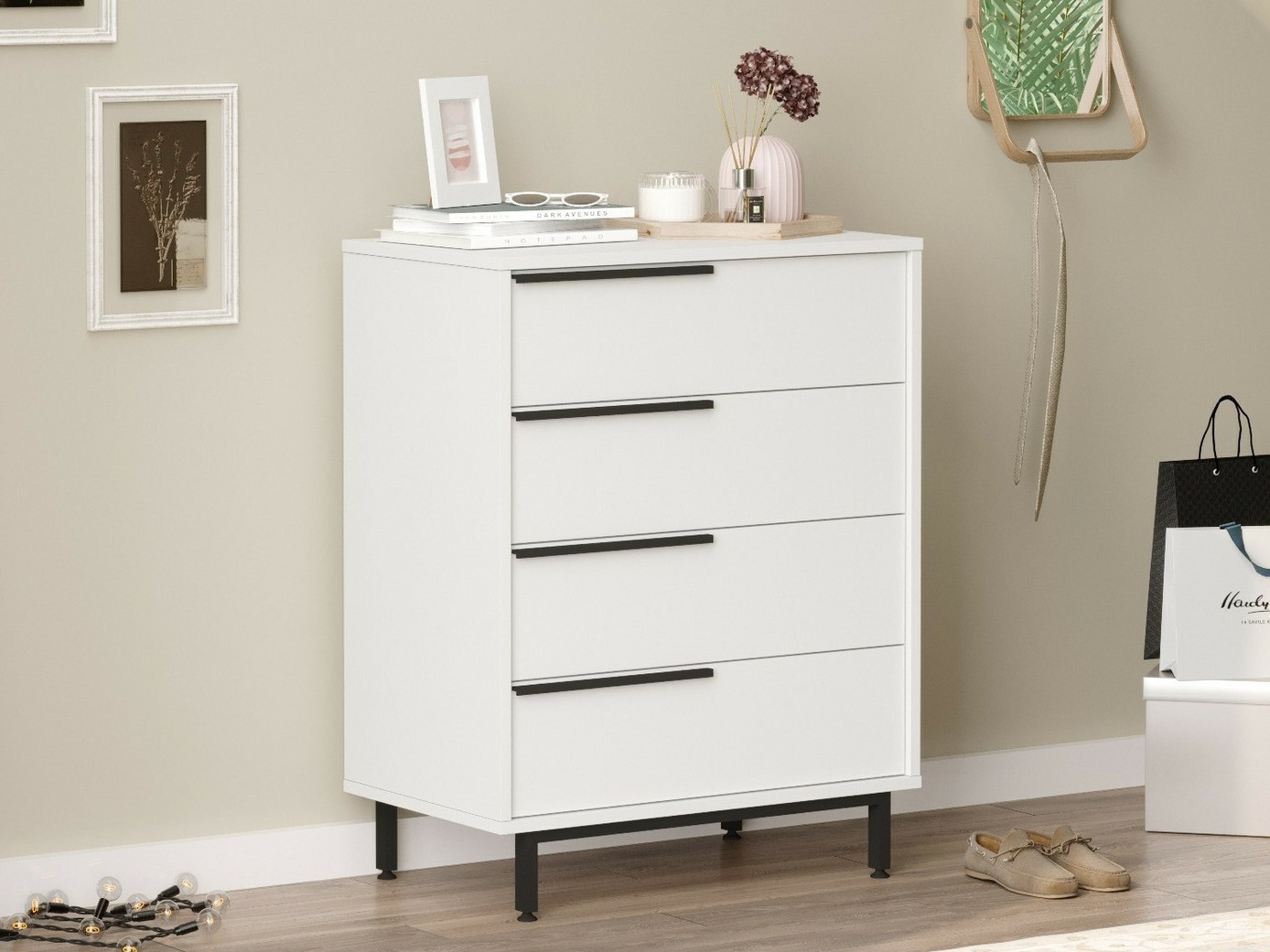 Συρταριέρα Fertore 116 (Άσπρο)