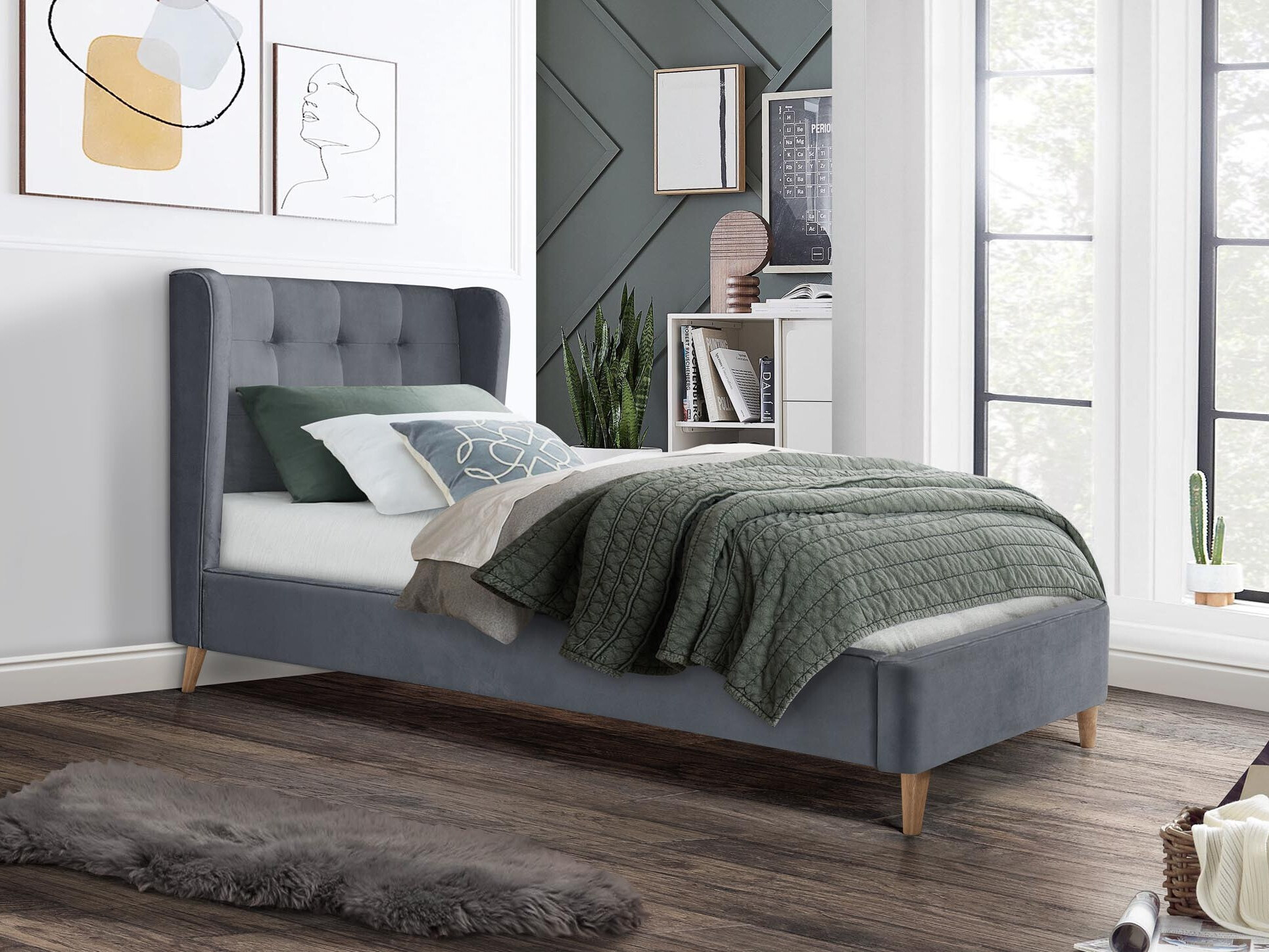 Bed Houston 1840 (Grey)