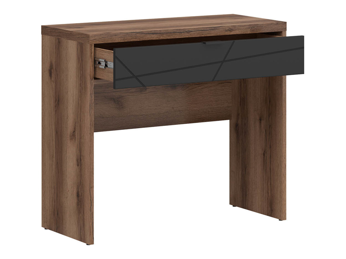 Γραφείο Fivale 121 (Σκούρα βελανιδιά delano + Μαύρο ματ)