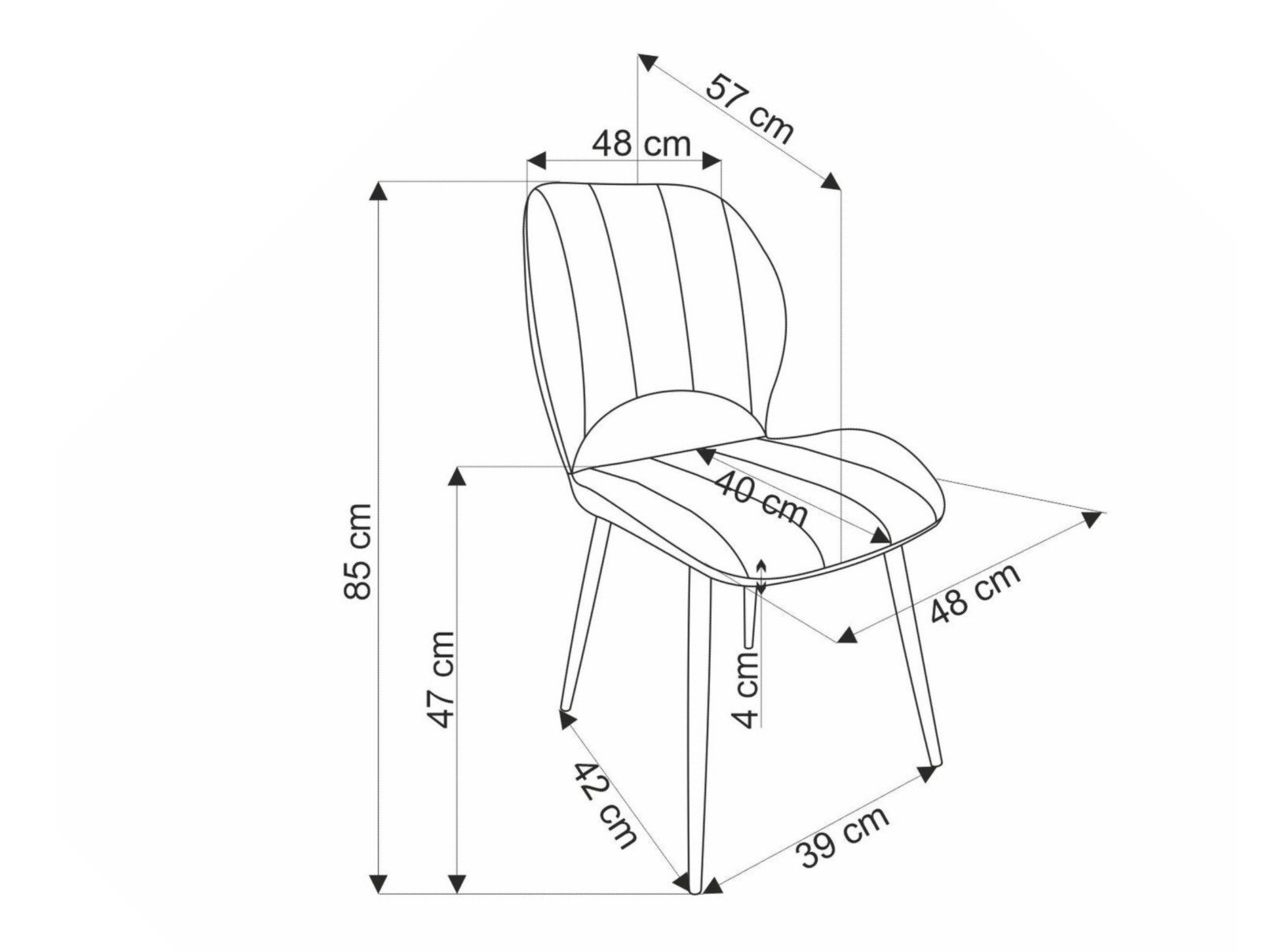 Chair Houston 1738 (Black)