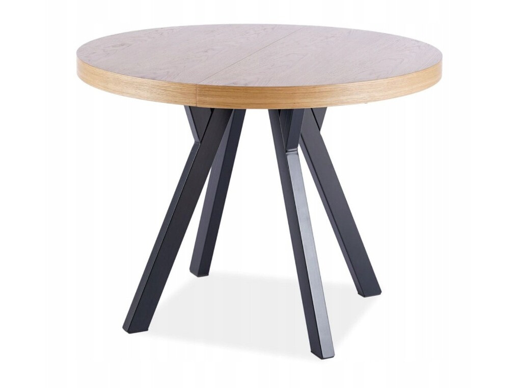 Table Detroit 121 (Oak + Black)