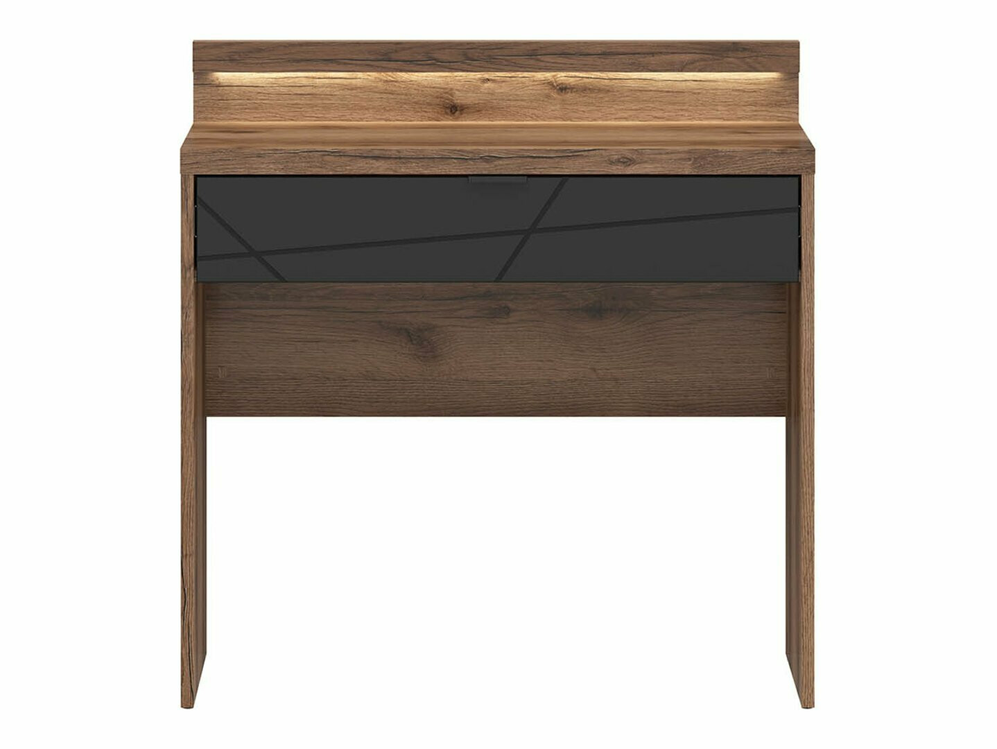 Γραφείο Fivale 120 (Σκούρα βελανιδιά delano + Μαύρο ματ)