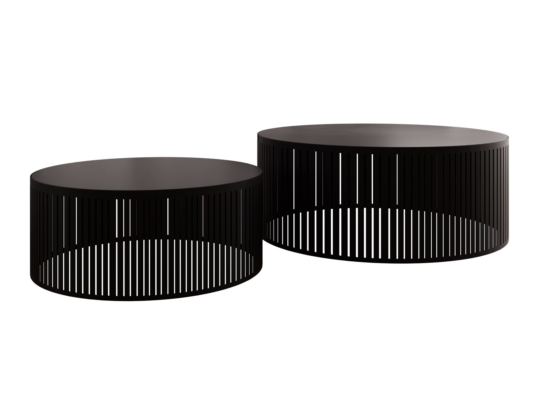 Σετ τραπεζιών σαλονιού Prunis (Μαύρο)