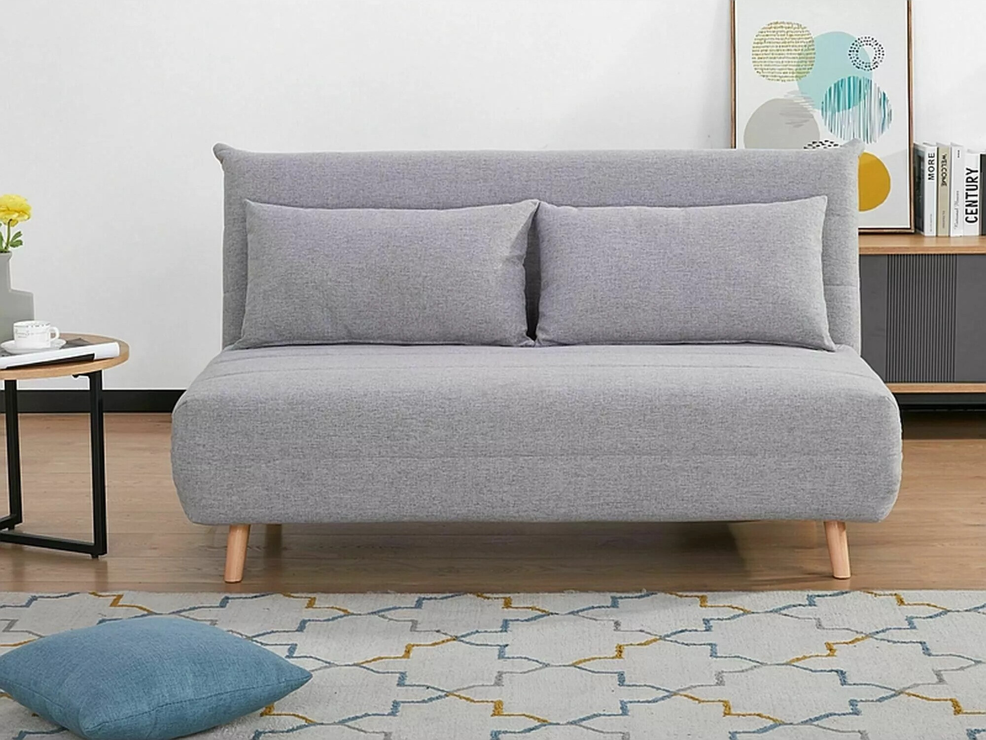 Sofa bed Detroit 139 (Light grey)
