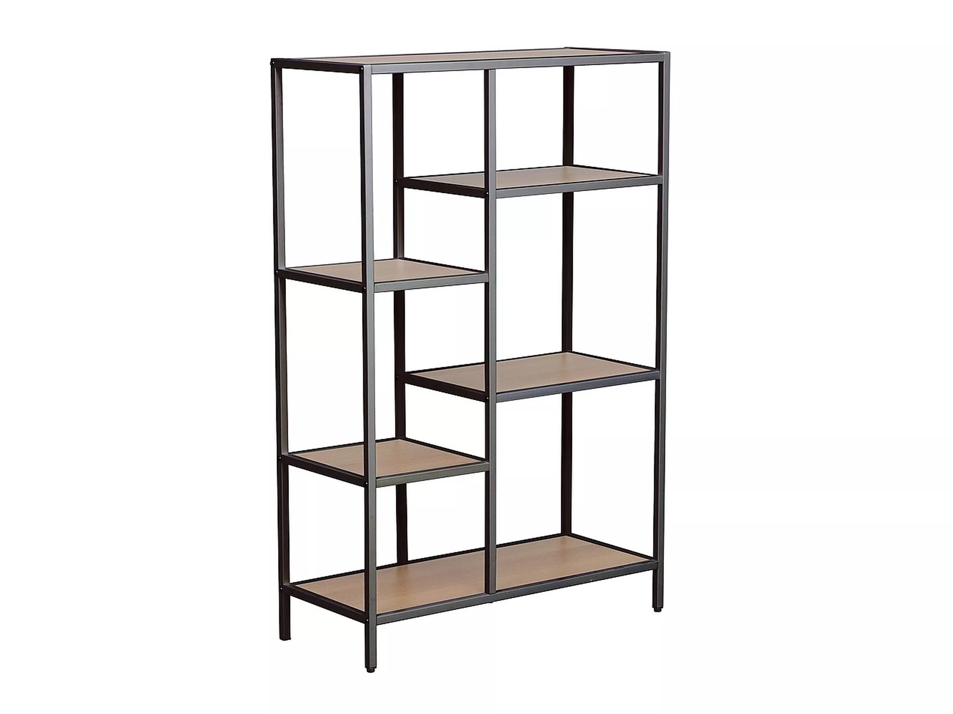 Βιβλιοθήκη Detroit 166 (Μαύρο + Δρυς)