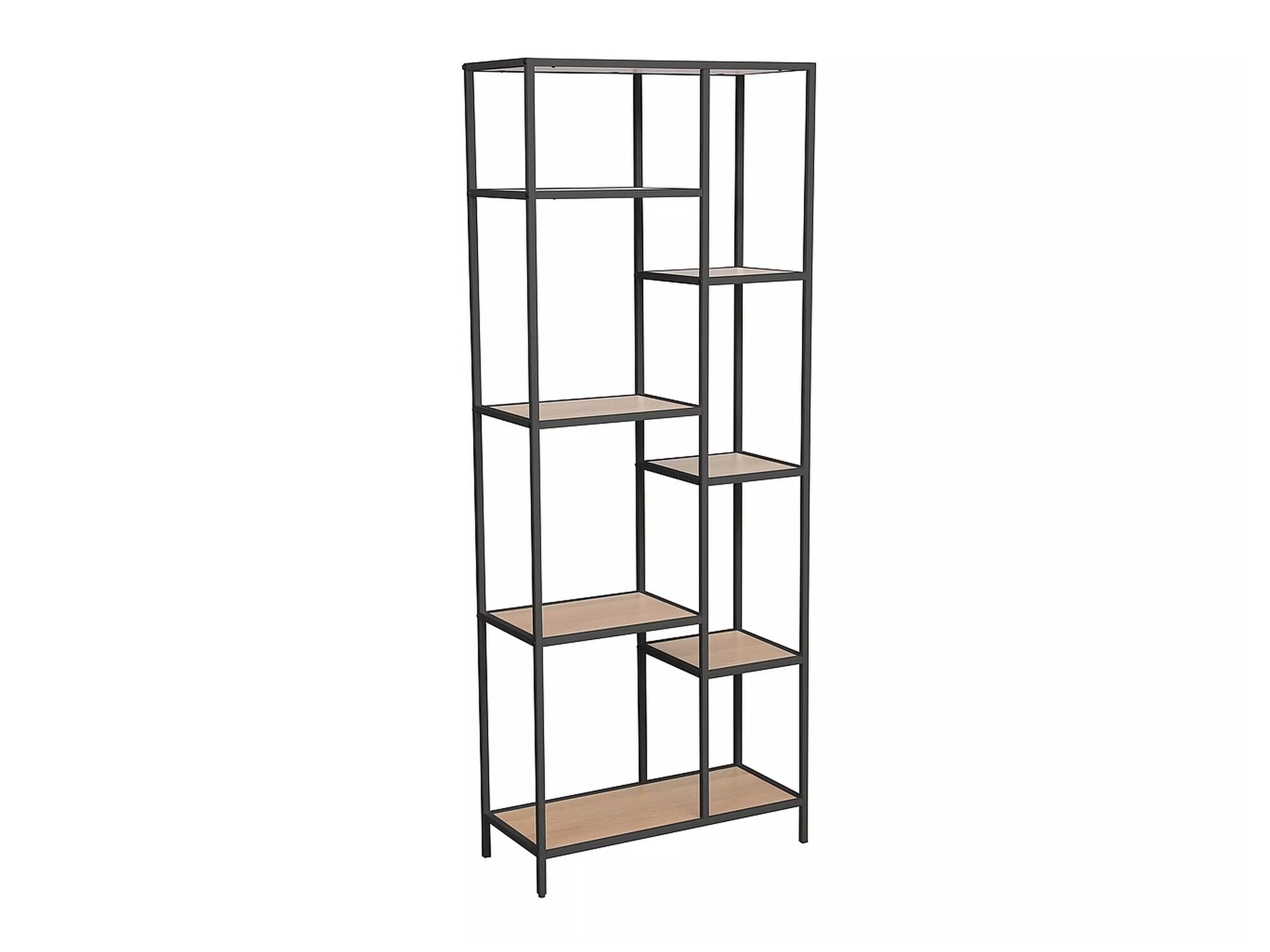 Bookcase Detroit 165 (Black + Oak)