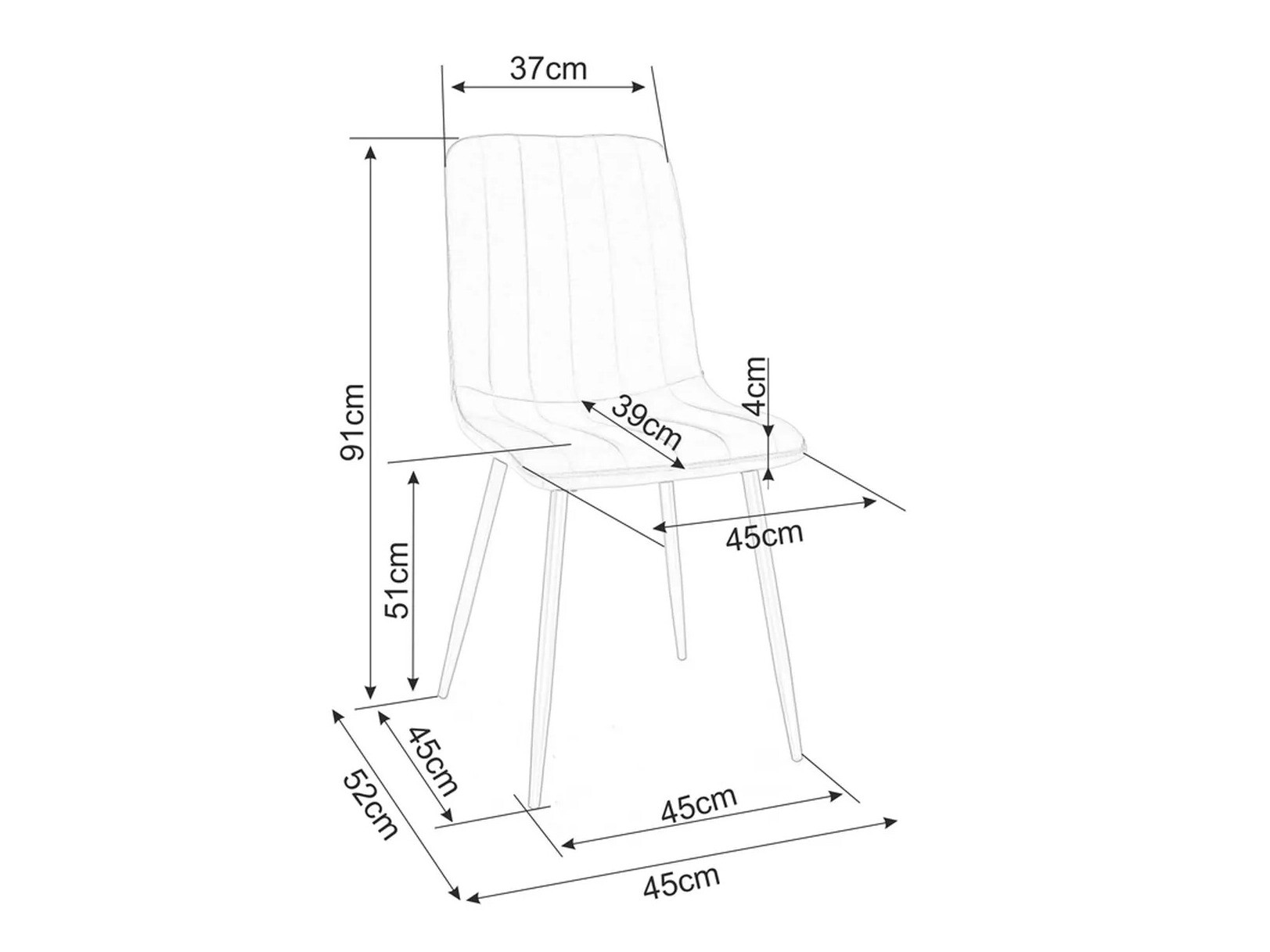 Chair Detroit 287 (Grey)