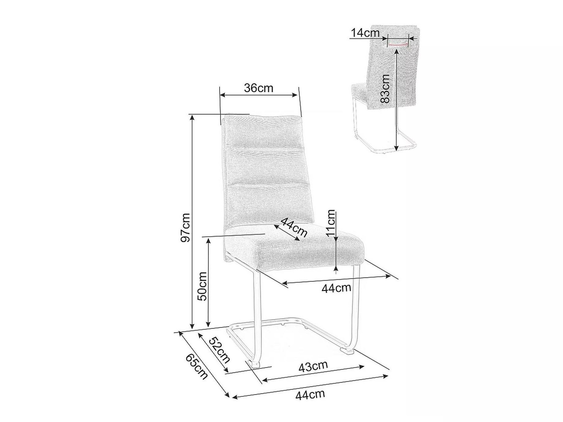 Καρέκλα Detroit 294 (Ανοιχτό λαδί)