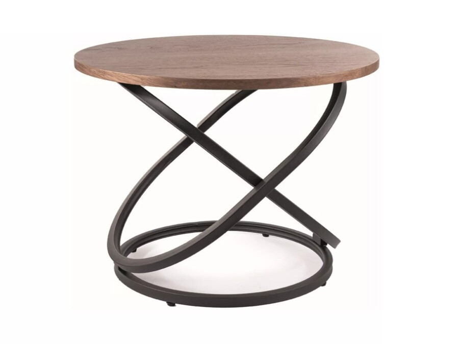 Τραπεζάκι σαλονιού Detroit 292 (Καρυδί + Μαύρο)