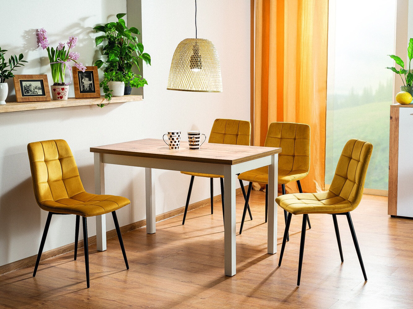 Table Detroit 345 (Lancelot oak + White)