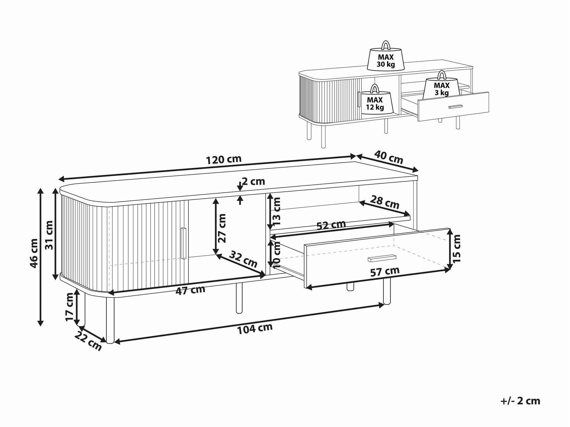 Έπιπλο τηλεόρασης Berwyn 2003