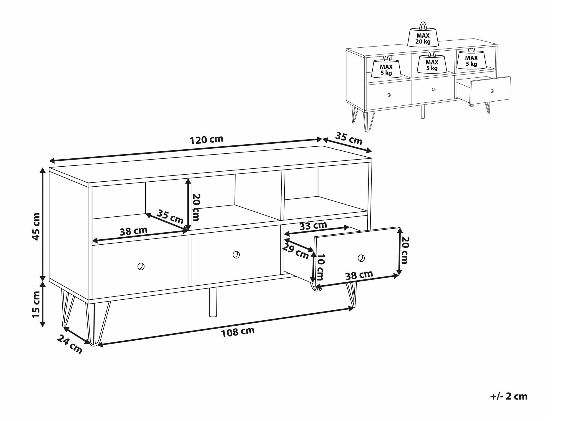 TV stand Berwyn 2002