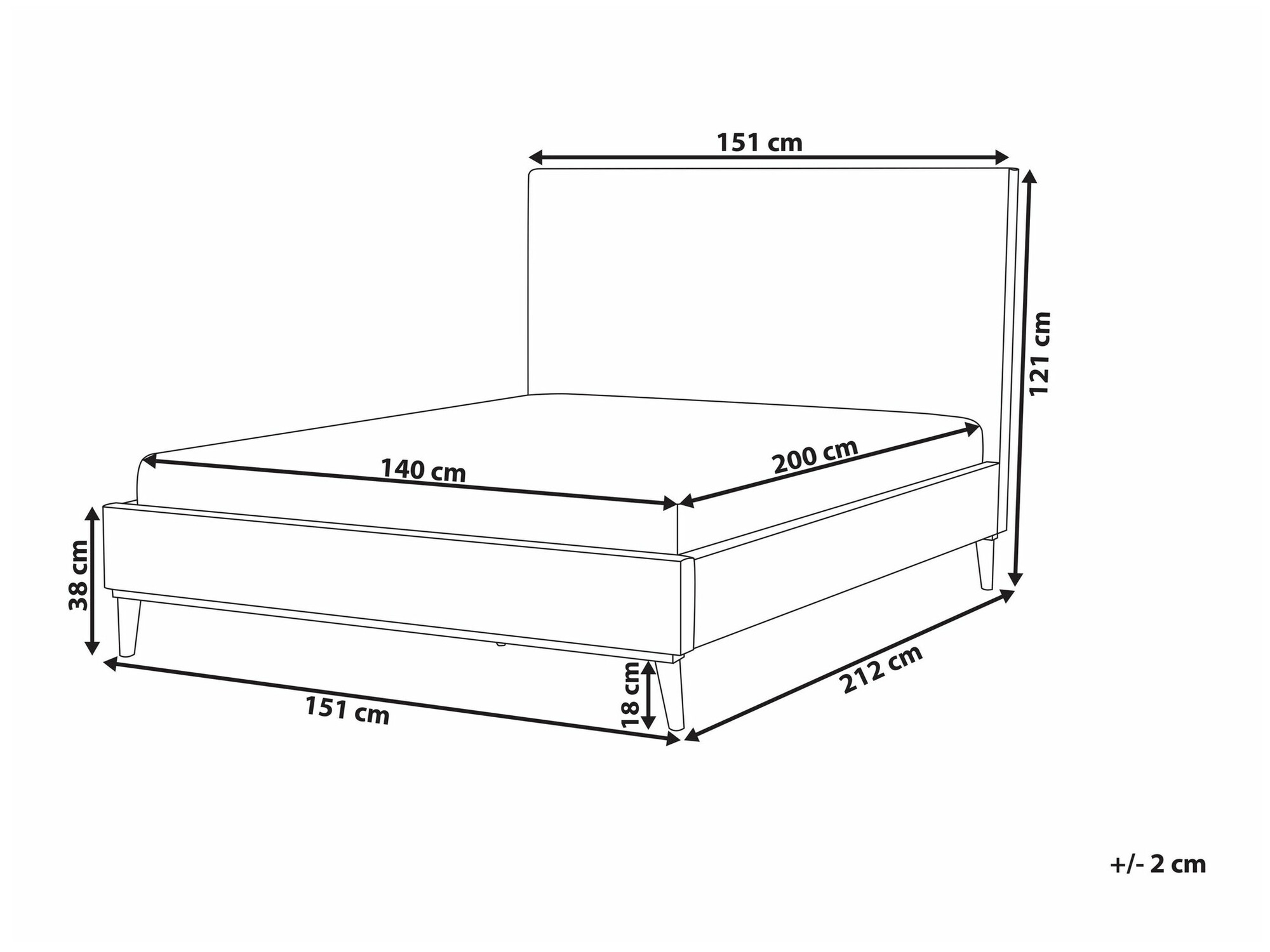 Bed Berwyn 1603 (Pink)