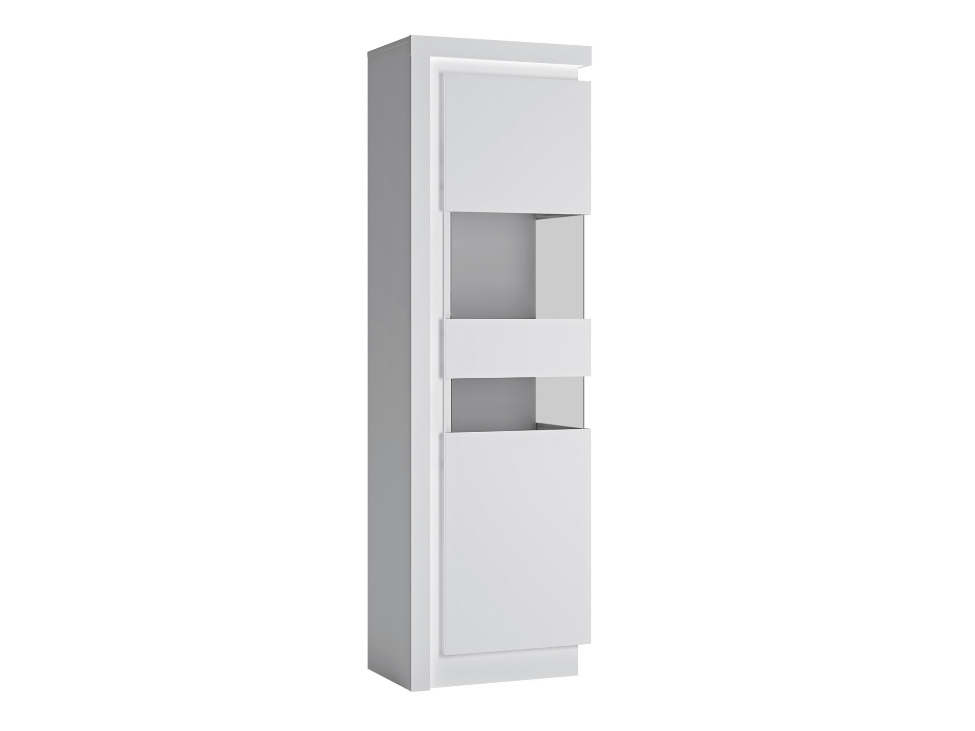 Bookcase Feldeli 111 (White + Glossy white)