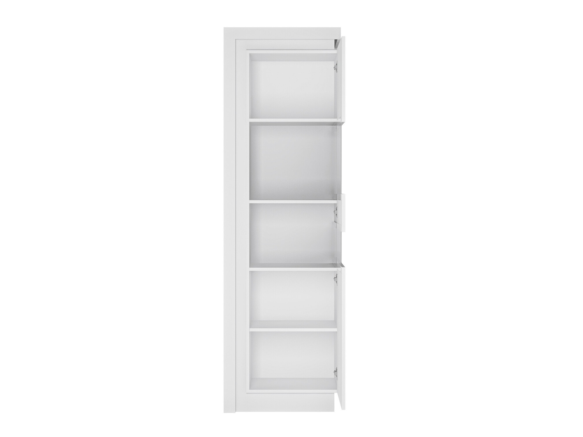 Bookcase Feldeli 111 (White + Glossy white)
