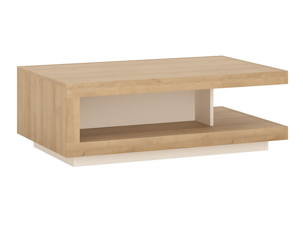 Coffee table Feldeli 105 (Riviera oak + White)