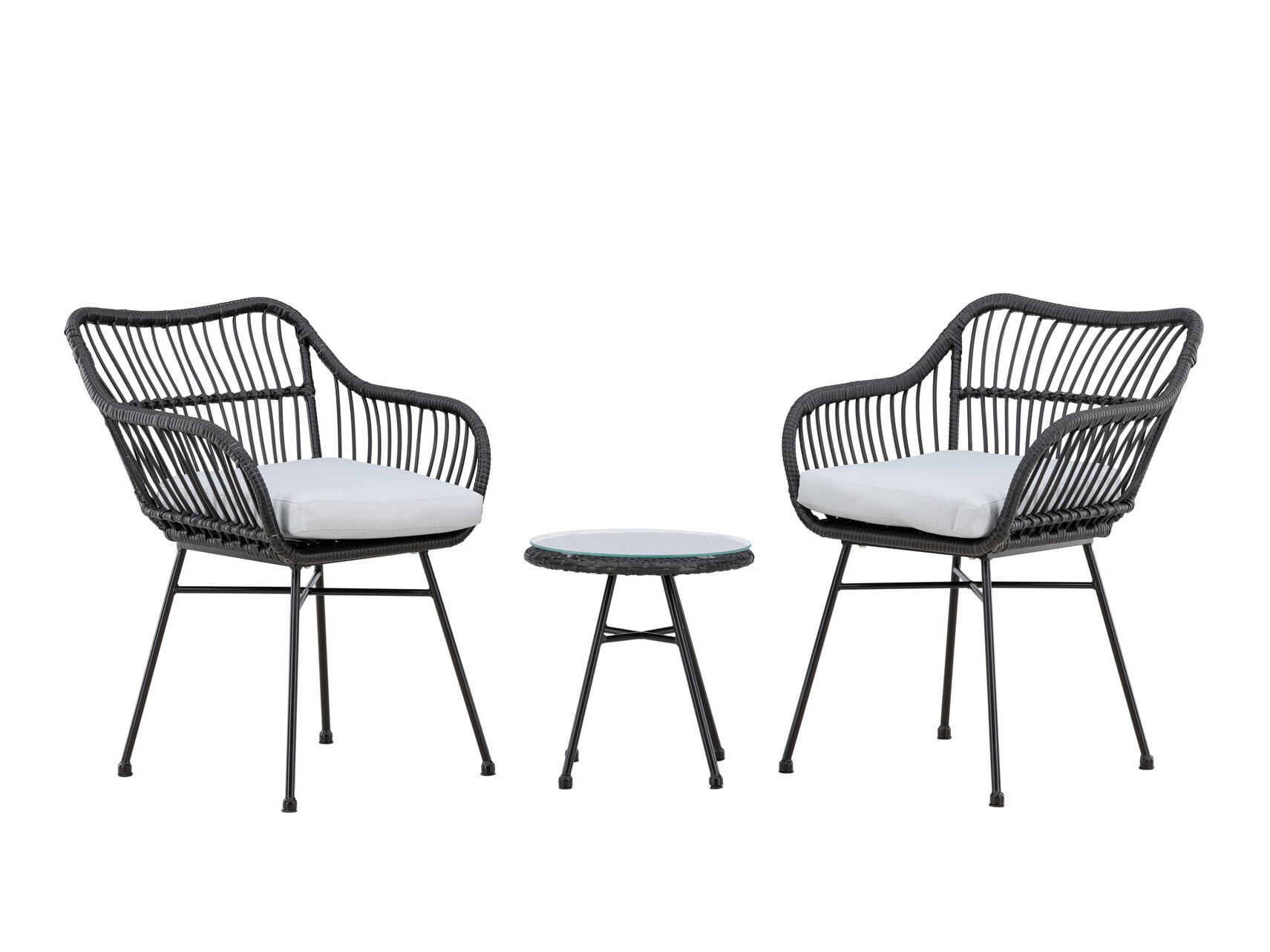 Σετ επίπλων μπαλκονιού Dallas 3117 (Μαύρο)