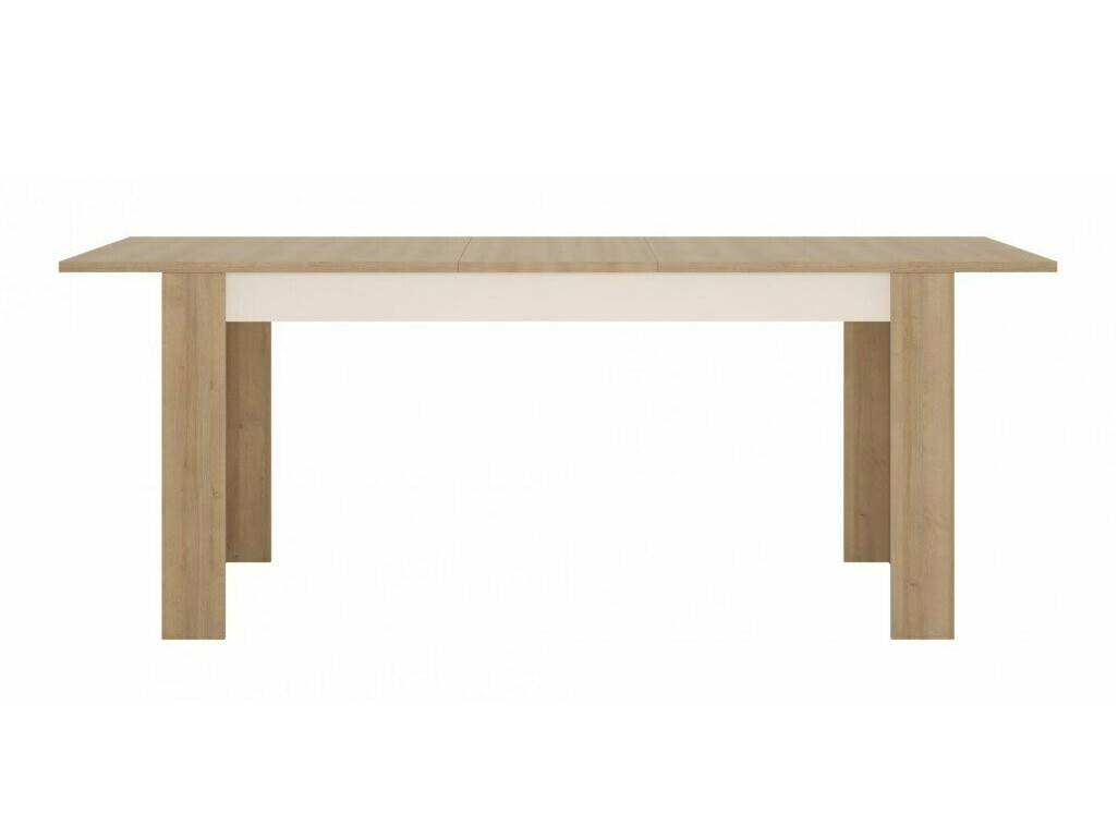 Table Feldeli 119 (Riviera oak + Glossy white)
