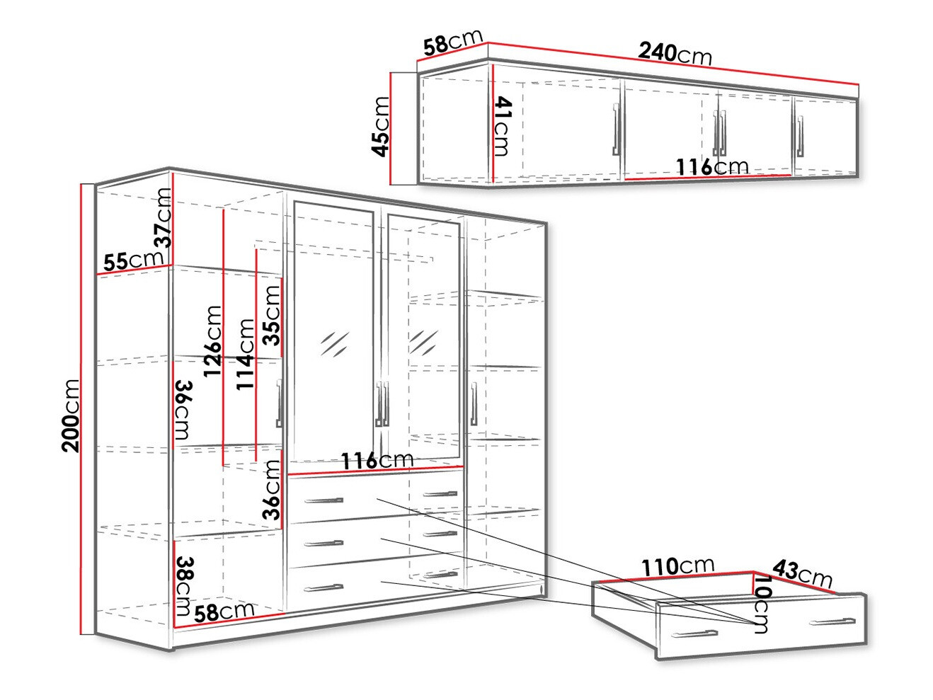 Ντουλάπα Dortivu III (Διαθέσιμο)
