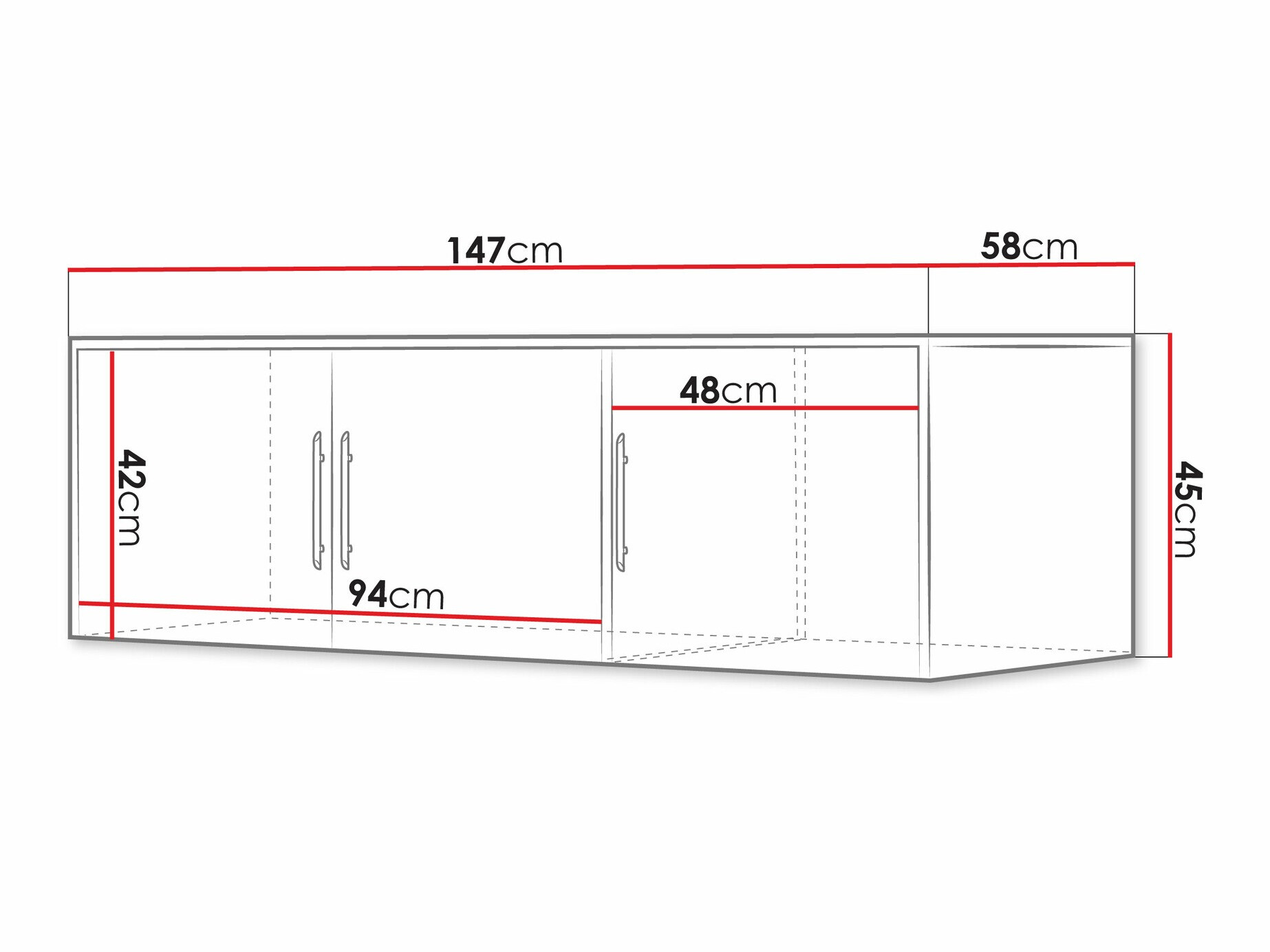 Ντουλάπα Dortivu IV (Δρυς Ουέλλινγκτον)