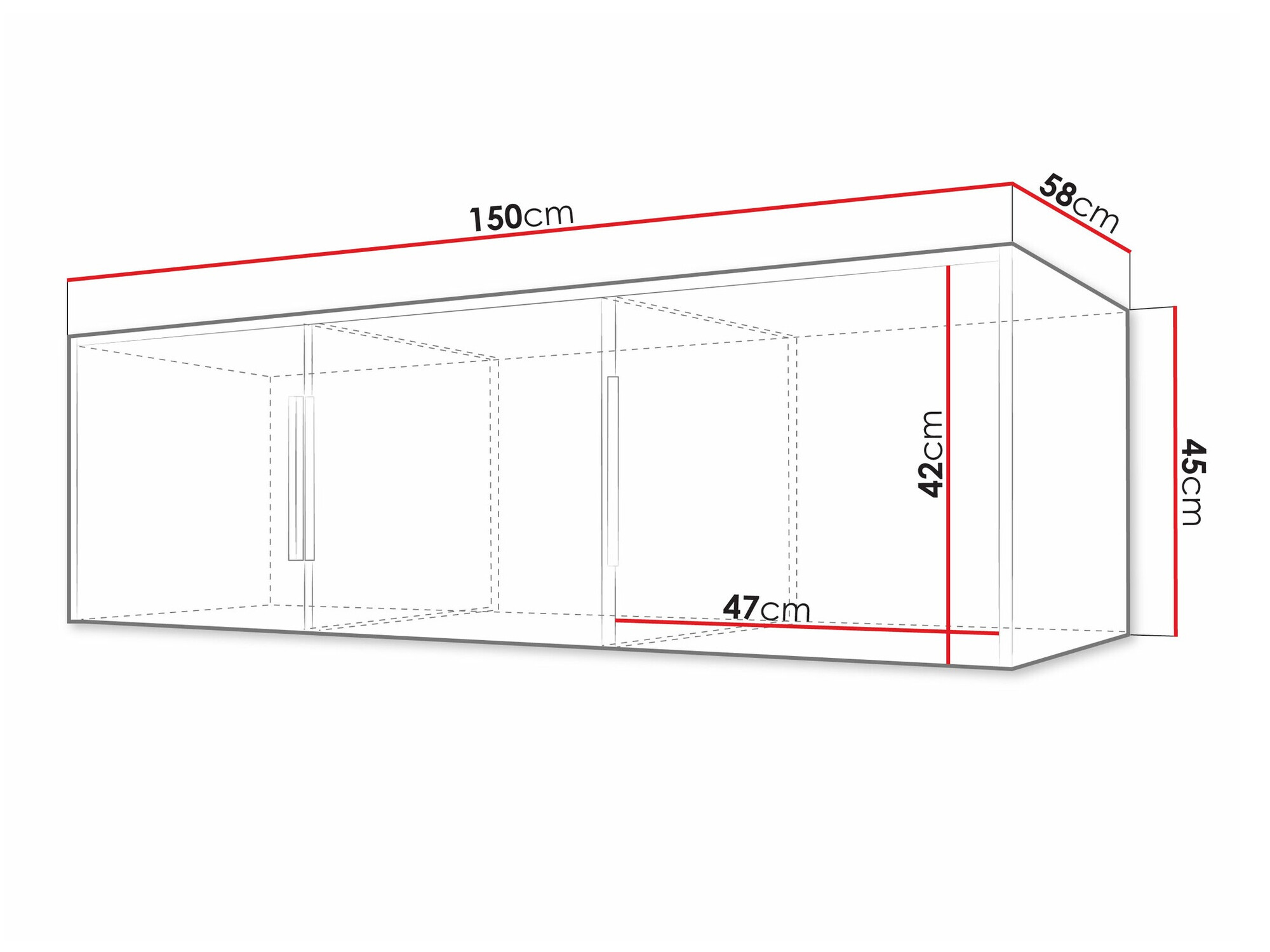 Μπουφέ Collis I (Δρυς wotan + Μαύρο)