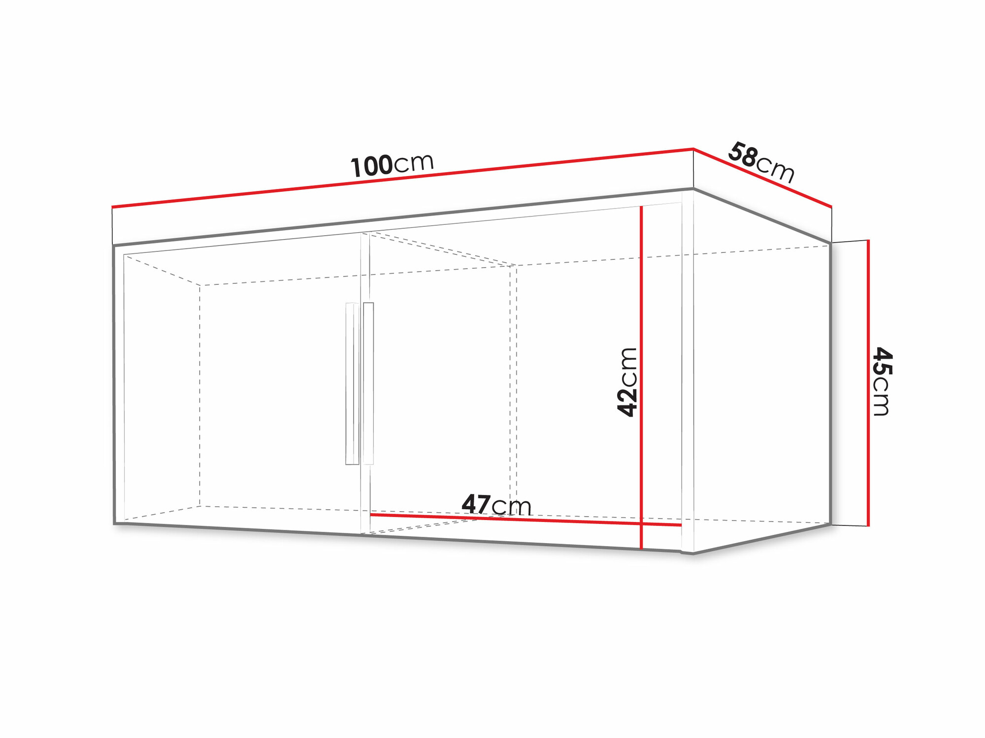 Ντουλάπα Collis (Δρυς wotan + Μαύρο)